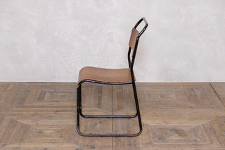 Vintage Stacking Chairs with Plywood Seat & Backs
