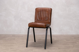 Jenson Distressed Leather Dining Chairs