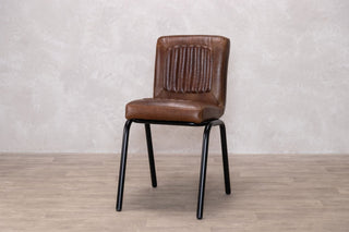 Jenson Distressed Leather Dining Chairs