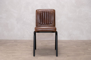 Jenson Distressed Leather Dining Chairs