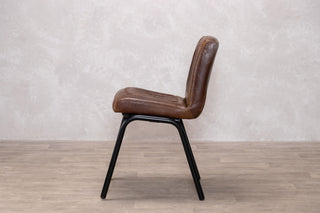 Jenson Distressed Leather Dining Chairs