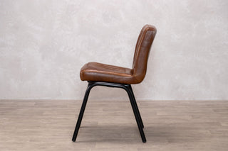 Jenson Distressed Leather Dining Chairs