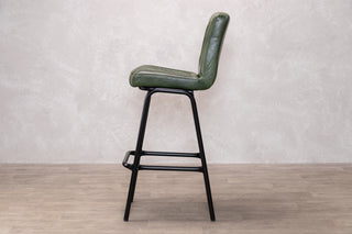 Jenson Distressed Leather Bar Stools