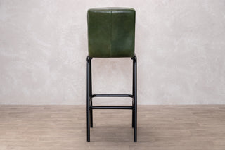 Jenson Distressed Leather Bar Stools