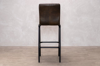 Jenson Distressed Leather Bar Stools