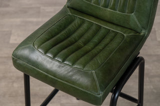 Jenson Distressed Leather Bar Stools
