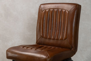Jenson Distressed Leather Bar Stools