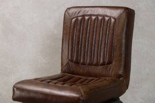 Jenson Distressed Leather Bar Stools
