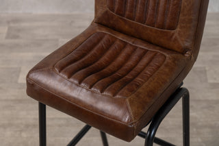 Jenson Distressed Leather Bar Stools