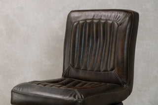 Jenson Distressed Leather Bar Stools