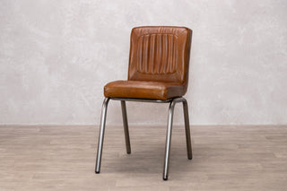 Jenson Distressed Leather Dining Chairs
