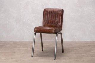 Jenson Distressed Leather Dining Chairs