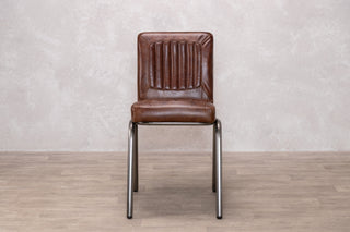 Jenson Distressed Leather Dining Chairs