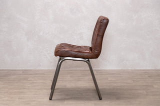 Jenson Distressed Leather Dining Chairs