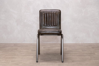 Jenson Distressed Leather Dining Chairs