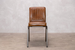 Jenson Distressed Leather Dining Chairs