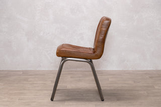 Jenson Distressed Leather Dining Chairs