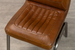 Jenson Distressed Leather Dining Chairs