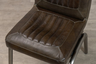 Jenson Distressed Leather Dining Chairs