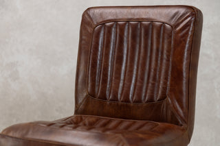Jenson Distressed Leather Dining Chairs