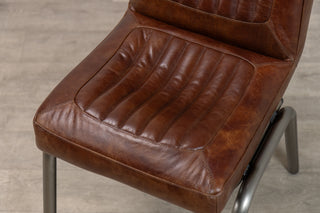 Jenson Distressed Leather Dining Chairs
