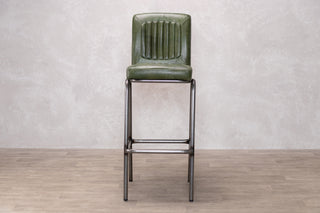 Jenson Distressed Leather Bar Stools