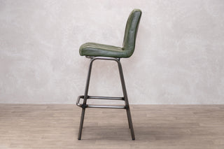 Jenson Distressed Leather Bar Stools