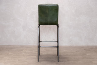 Jenson Distressed Leather Bar Stools