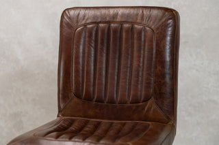 Jenson Distressed Leather Bar Stools