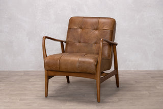 Hamilton Leather Mid-Century Armchair Range
