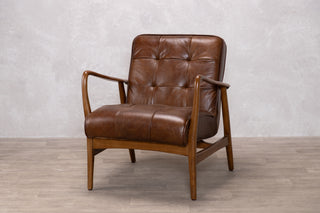 Hamilton Leather Mid-Century Armchair Range