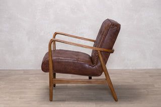 Hamilton Leather Mid-Century Armchair Range