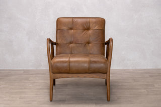 Hamilton Leather Mid-Century Armchair Range