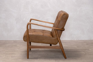 Hamilton Leather Mid-Century Armchair Range