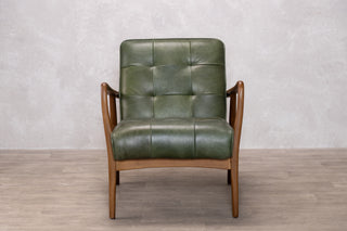 Hamilton Leather Mid-Century Armchair Range