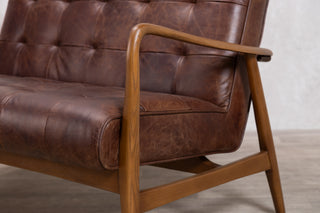 Hamilton Leather Mid-Century Sofa Range