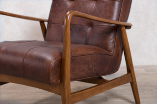 Hamilton Leather Mid-Century Armchair Range