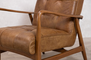 Hamilton Leather Mid-Century Armchair Range