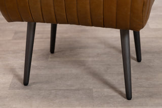 Salcombe Leather Dining Bench