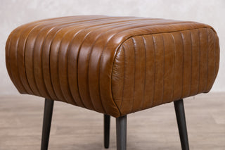 Salcombe Leather Dining Bench