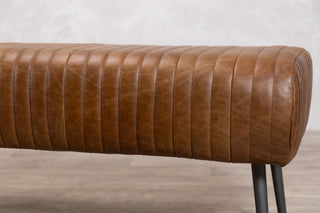Salcombe Leather Dining Bench