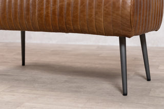 Salcombe Leather Dining Bench