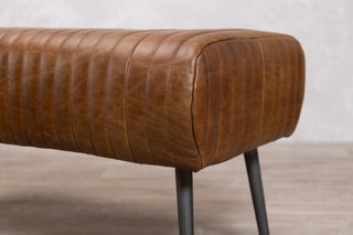 Salcombe Leather Dining Bench