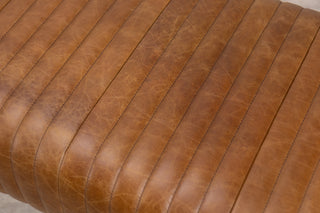 Salcombe Leather Dining Bench