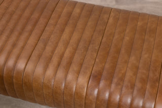 Salcombe Leather Dining Bench