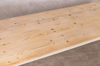 Boden 250cm Pine Kitchen Table - Off White Base