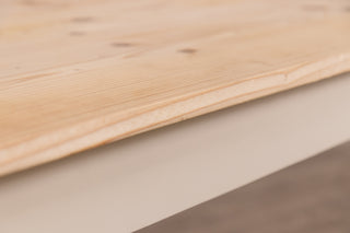 Boden 250cm Pine Kitchen Table - Off White Base