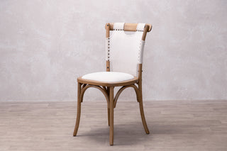 Bentwood Upholstered Dining Chair in Cream - SECONDS ITEM