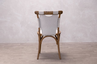 Bentwood Upholstered Dining Chair in Cream - SECONDS ITEM