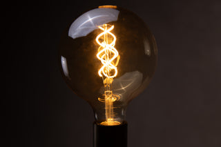 Vela Free Standing Light in Antique Brass - SECONDS ITEM